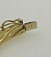 18K Yellow Gold Hollow Bracelet