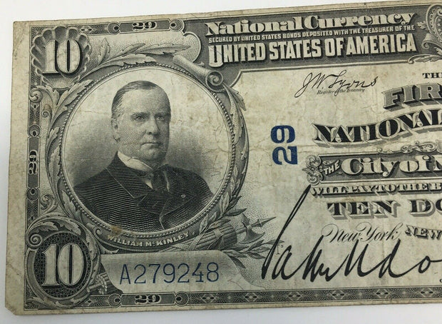 $10 Series 1902 National Currency THE FIRST NATIONAL BANK of the City of NW