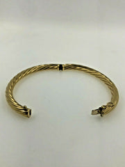 18K Yellow Gold Hollow Bracelet