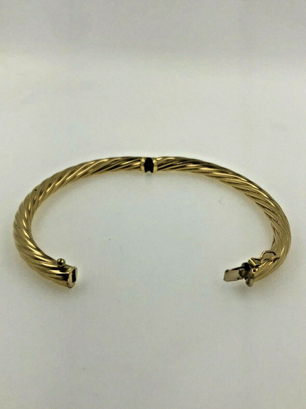 18K Yellow Gold Hollow Bracelet