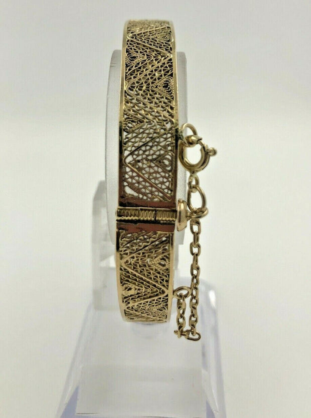 14K Yellow Gold Bangel Bracelet
