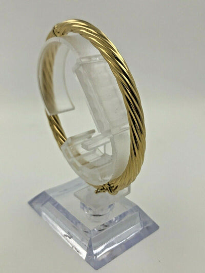 18K Yellow Gold Hollow Bracelet