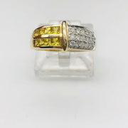14k Yellow Gold Diamond  Ring Band