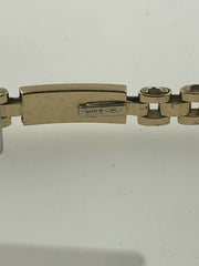 18KYG 12GRAM MENS 8" LINK BAR BRACELET