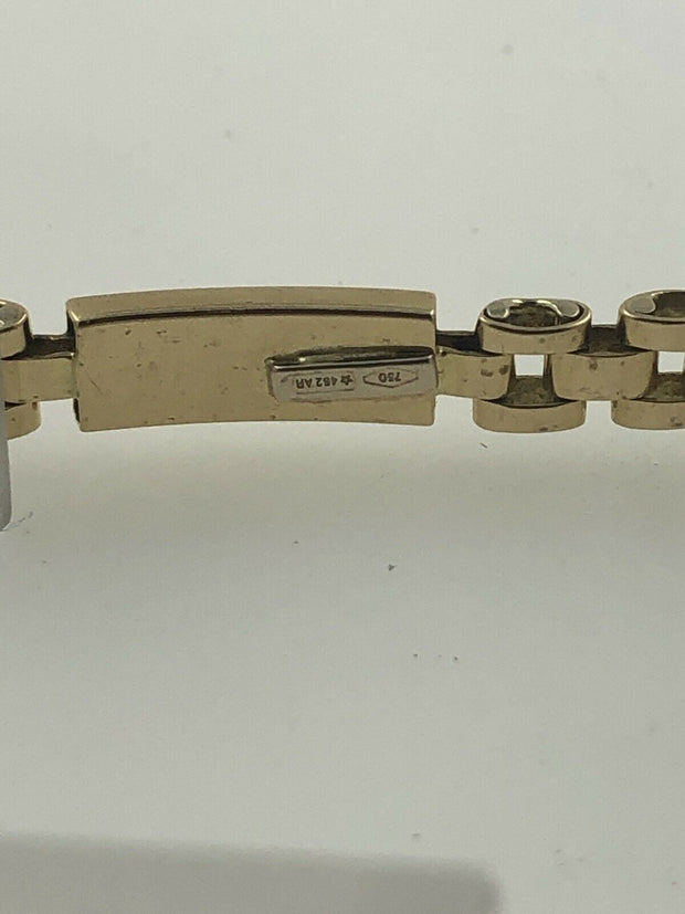 18KYG 12GRAM MENS 8" LINK BAR BRACELET