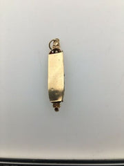 14K YG MEZUZAH PENDANT
