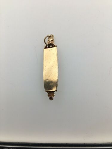14K YG MEZUZAH PENDANT