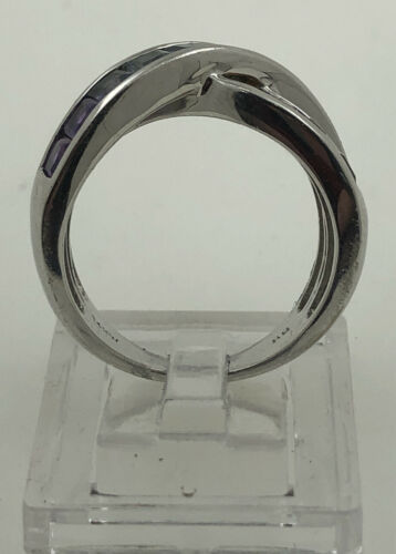 14K LADIES RING MULTI COLORED STONE SYNTH