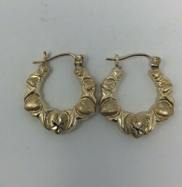 1.9 G 10 K -Y/G, GOLD HOOP EARRINGS GOLD