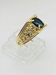 14k Yellow Gold Onyx Ring