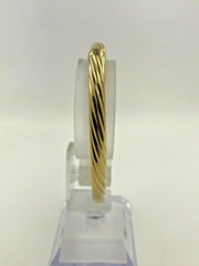 18K Yellow Gold Hollow Bracelet