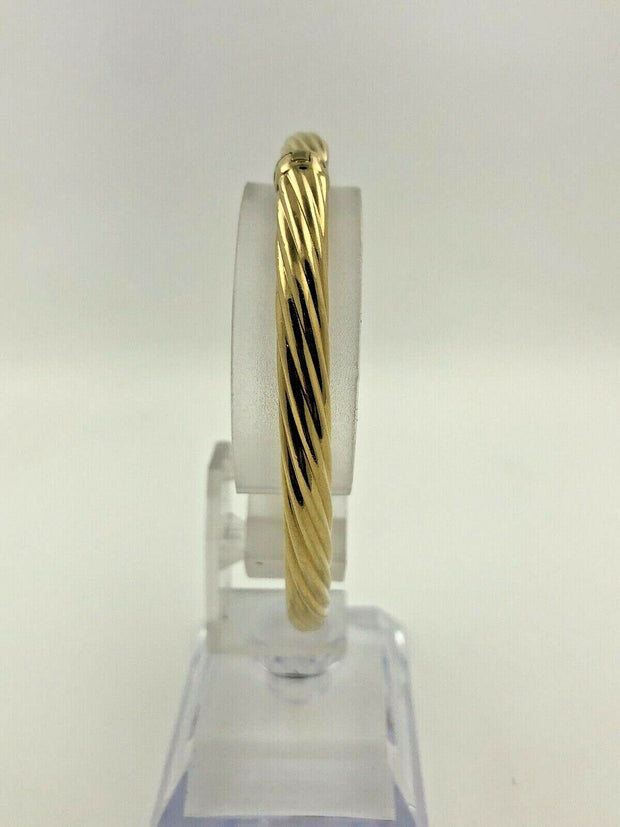 18K Yellow Gold Hollow Bracelet