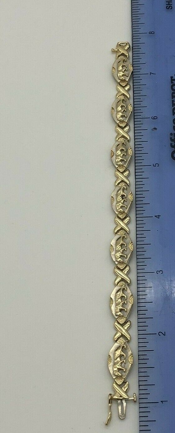 14K Yellow Gold Panther Bracelet