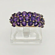 10K Yellow Gold Amethyst Ladies Ring