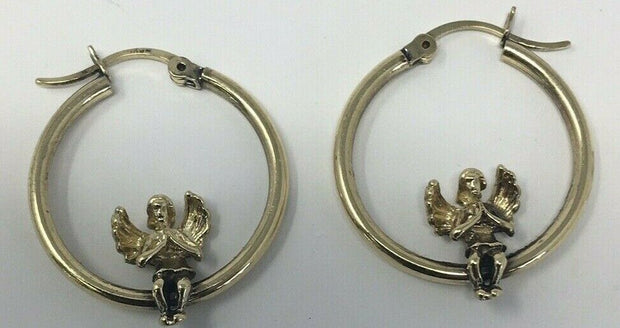 3.1G 10K-Y/G,GOLD ANGEL EARRING