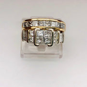14k Yellow Gold Diamond  Wedding Ring  Set