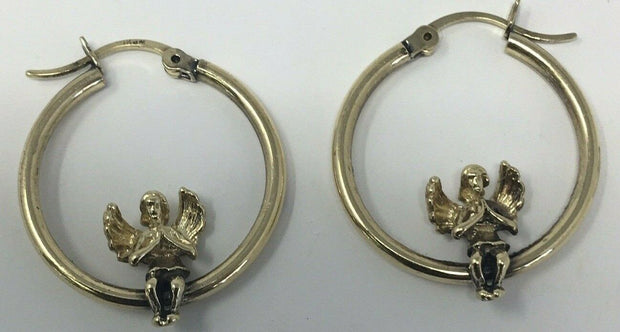 3.1G 10K-Y/G,GOLD ANGEL EARRING