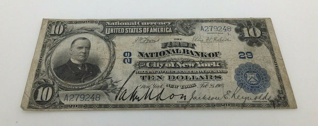 $10 Series 1902 National Currency THE FIRST NATIONAL BANK of the City of NW