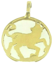 14k Yellow Gold  Pendant - Zodiac - Taurus