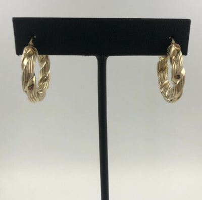 14KYG 4.6G GOLD EARRINGS TWIST STYLE