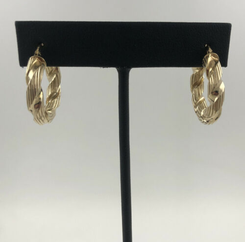 14KYG 4.6G GOLD EARRINGS TWIST STYLE