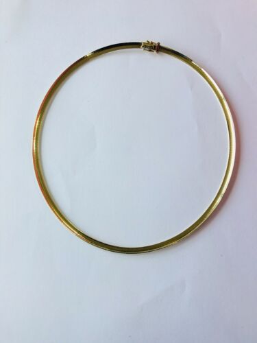 14K Yellow Gold Omega Necklace