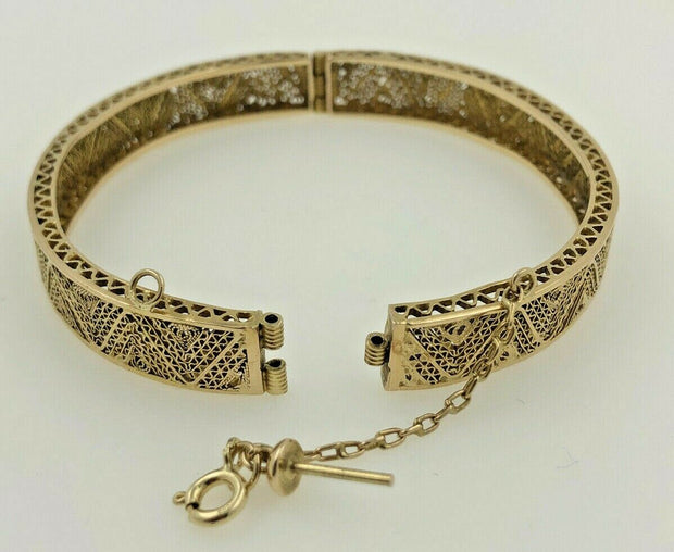 14K Yellow Gold Bangel Bracelet