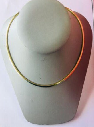 14K Yellow Gold Omega Necklace