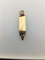 14K YG MEZUZAH PENDANT
