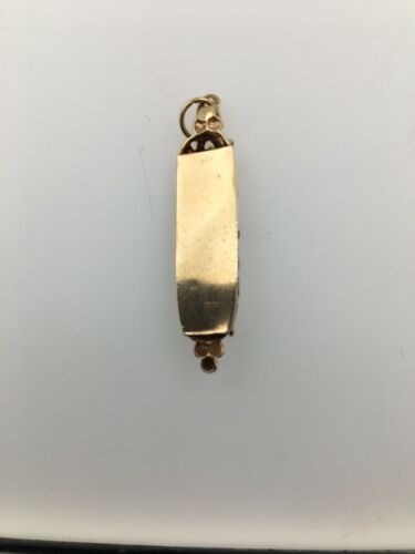 14K YG MEZUZAH PENDANT