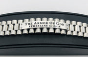 Stainless Steel ID Bracelet "The Armor Of God, Ephesaiana 6:10-18"