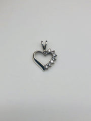 .925  Sterling Silver Heart Pendant