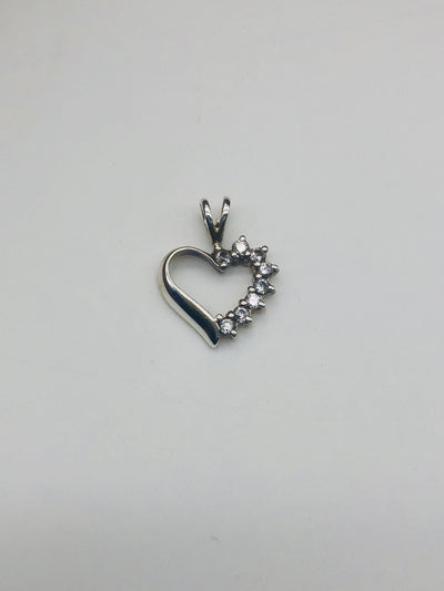 .925  Sterling Silver Heart Pendant