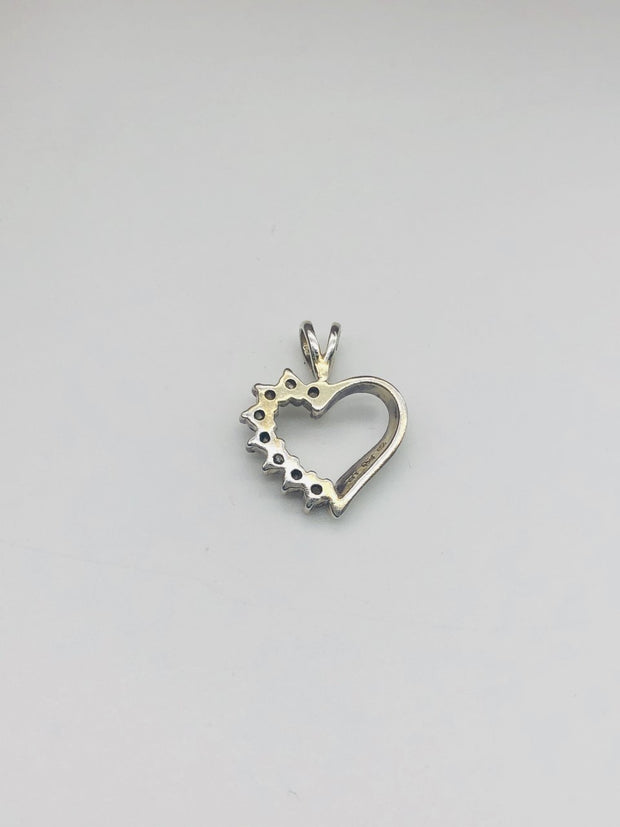 .925  Sterling Silver Heart Pendant