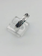 .925  Sterling Silver Diamond Wedding Band