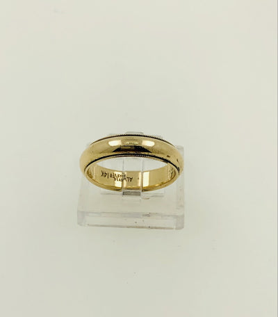 14K Yellow Gold Wedding Band - Ring