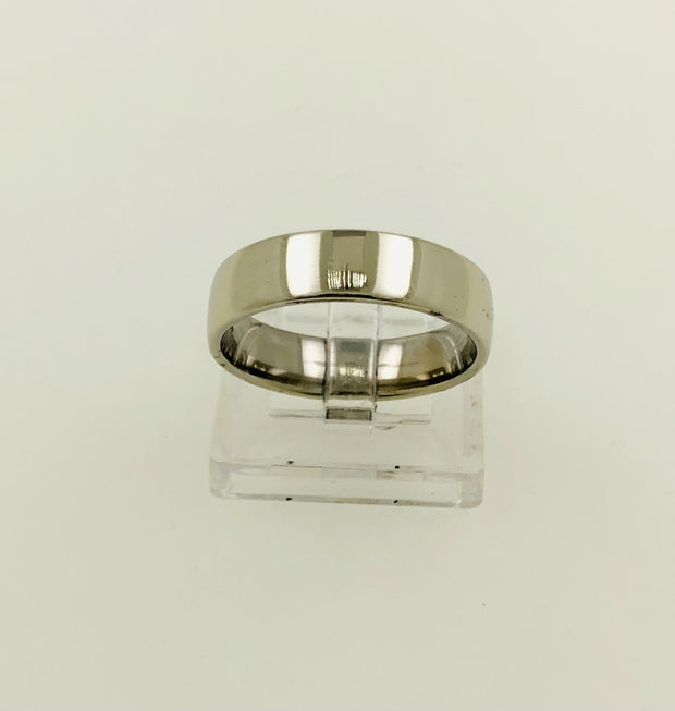 10K White Gold Wedding Ring Band