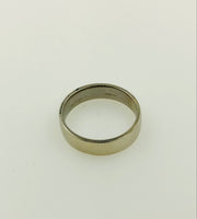 10K White Gold Wedding Ring Band