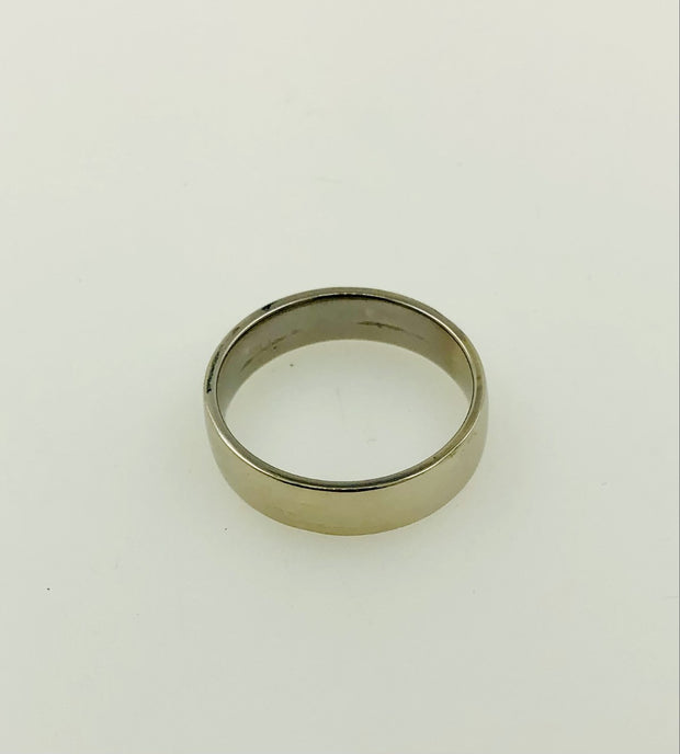 10K White Gold Wedding Ring Band