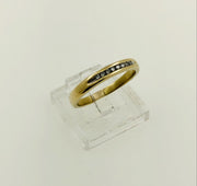 10K Yellow Gold Diamond Wedding Band Ring