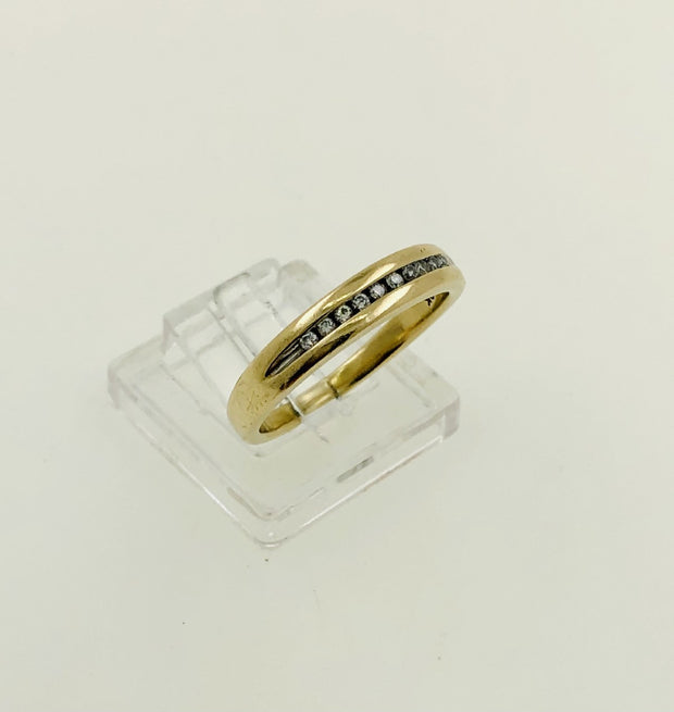 10K Yellow Gold Diamond Wedding Ring