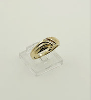 14K Yellow Gold Diamond Band Ring