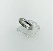 14K White Gold Wedding Band Ring