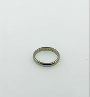 14K White Gold Wedding Band Ring