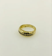 14K Yellow Gold Diamond Wedding Band Ring