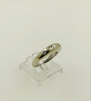 14K White Gold Diamond Ring Band