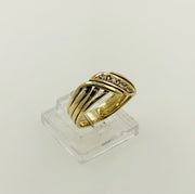 18K Yellow Gold Diamond Band Ring