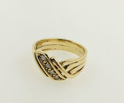 18K Yellow Gold Diamond Band Ring