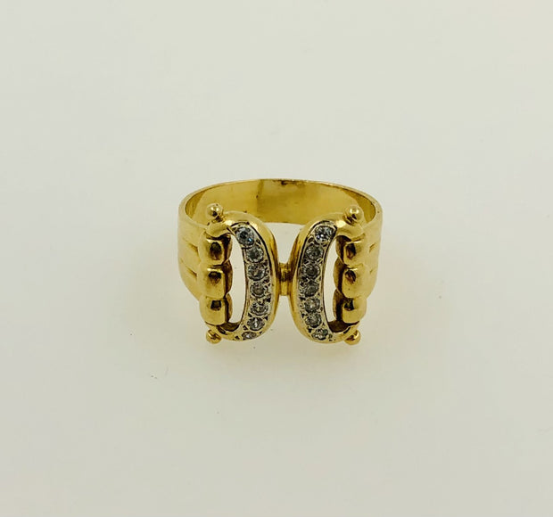 18K Yellow Gold Diamond Ring