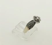10K White Gold Chocolate Diamond Ring